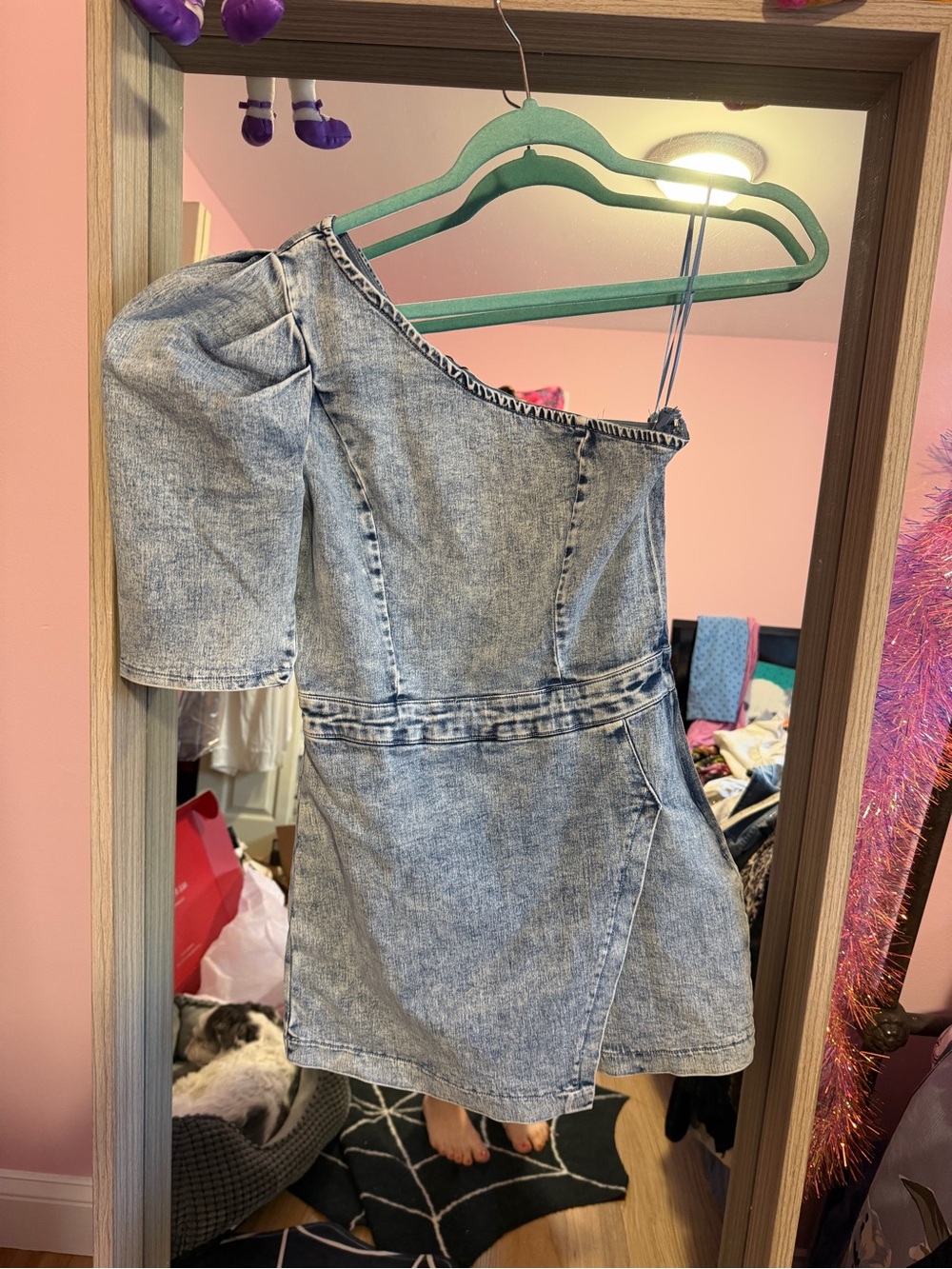 Fashion nova quick brunch denim romper - Picture 3 of 4